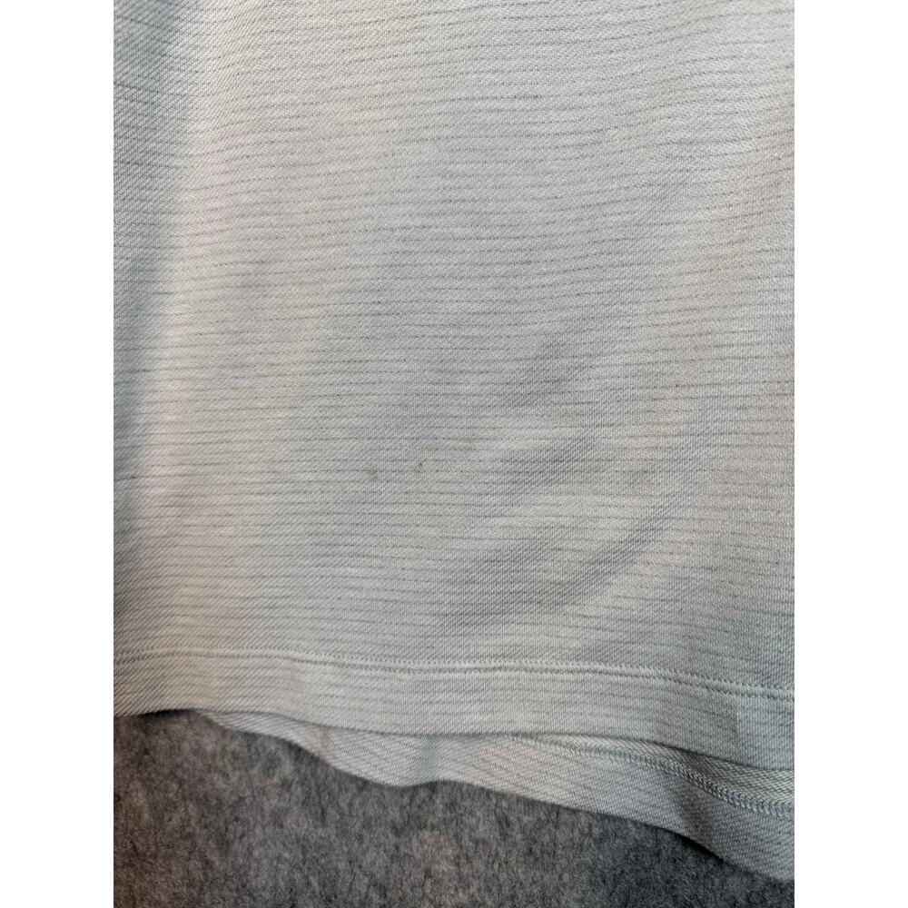 Lululemon Mens Gray Striped XL Performance Polo Stretch Comfort Golf Preppy - Picture 3 of 7